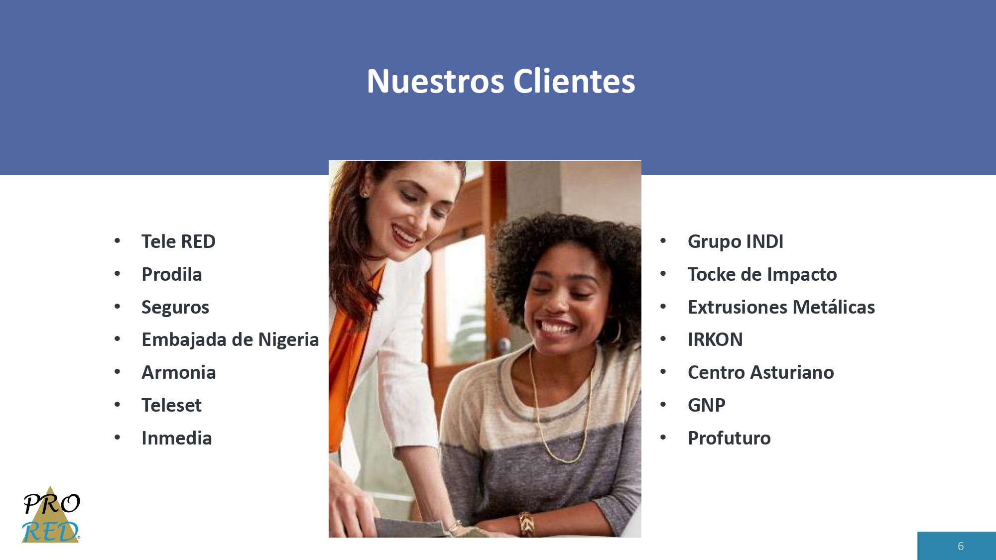 Página 6 del CV PRORED.